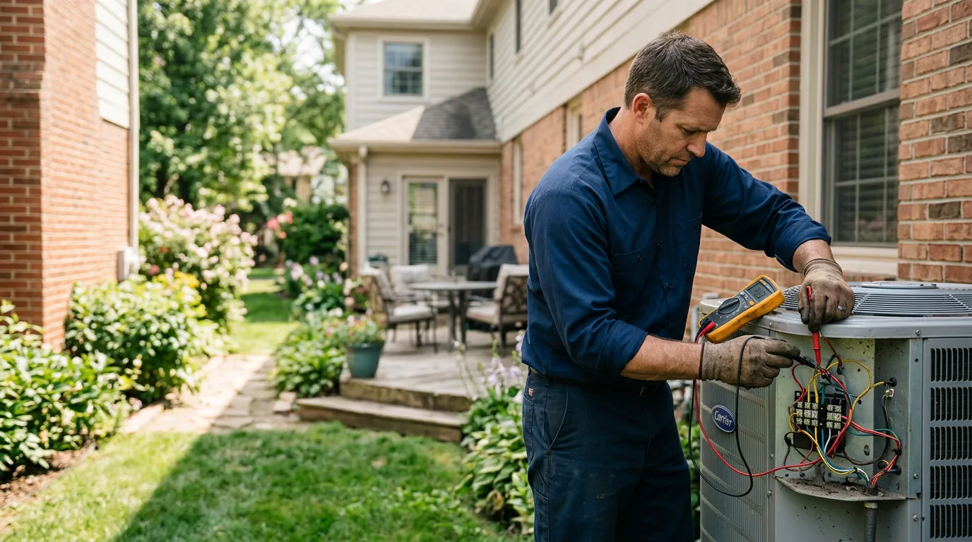 HVAC technician working near Corning, CA